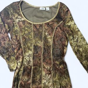 Cato Women's Blouse Size Small. Whimsy Swamp Vibe